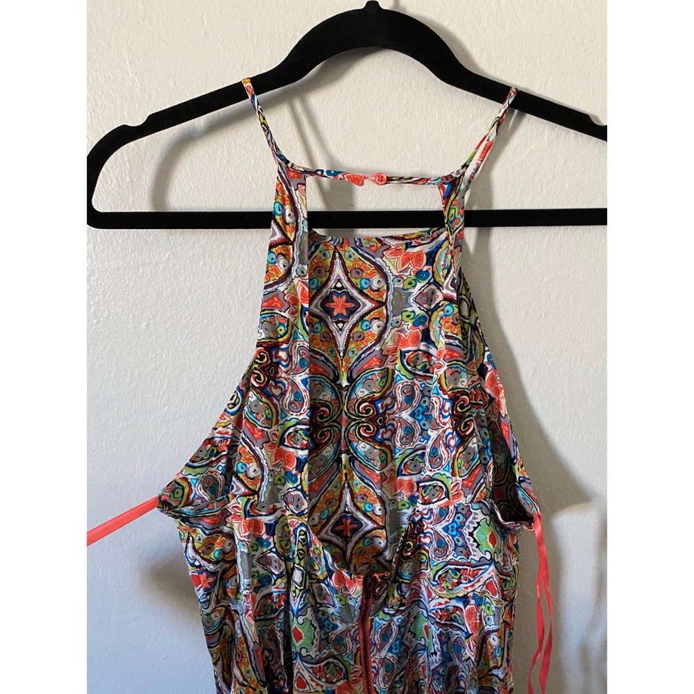 Colored Pattern Mini Dress - Picture 4 of 5